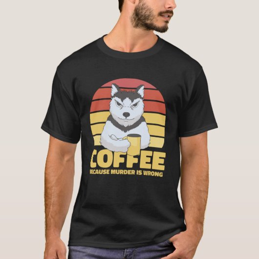T-shirt Coffee Quote Coffee  Cappuccino I Love Coffee (Devant)