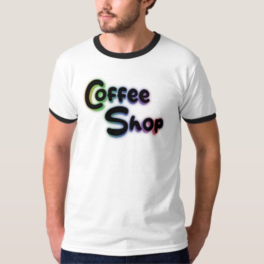T-shirt Coffee shop (Devant)
