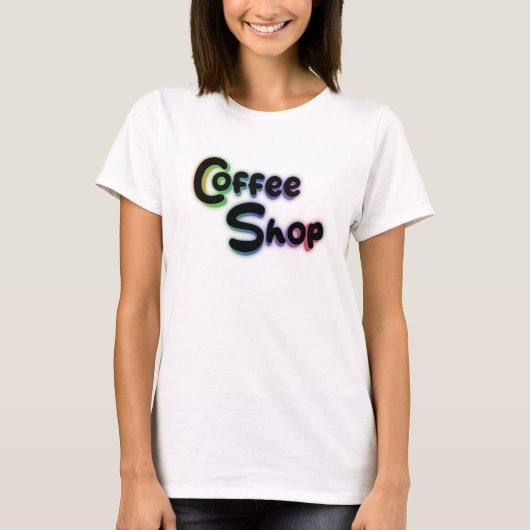 T-shirt Coffee shop (Devant)