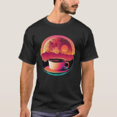 T-shirt Coffee Synthwave 80s Retrowave Aesthetic  1 (Devant)