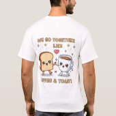 T-shirt Coffee & Toast – Adorable Breakfast Buddies Cartoo (Dos)