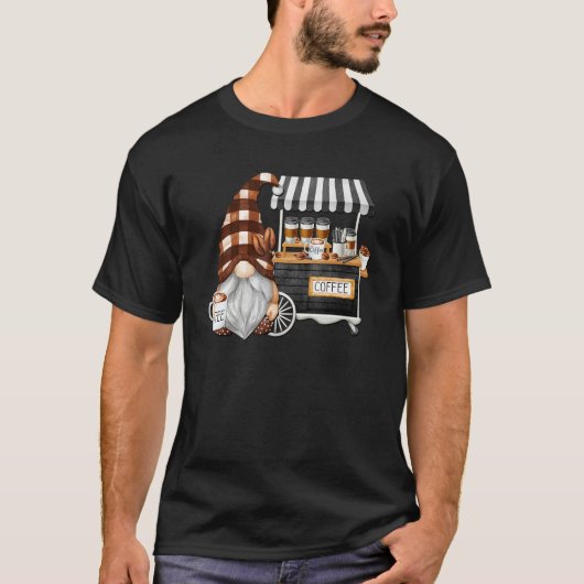 T-shirt Coffee Truck Dad For Coffee  Summer Gnome Graphic (Devant)