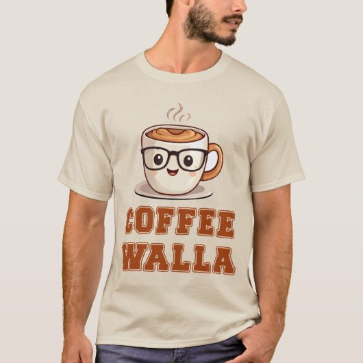 T-SHIRT COFFEE WALLA (Devant)