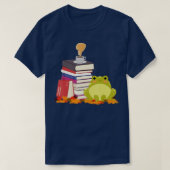 T-shirt CoffeeLove Frog Lecture Livres Amateurs de café (Design devant)
