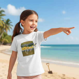 T-shirt Coffre au trésor de pirate avec bijoux et épée