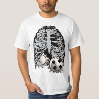 T-shirt Coffre punk de Steampunk avec des vitesses