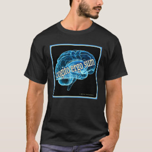 T-shirt Cogito Ergo Sum I Think Therefore I Am Decartes