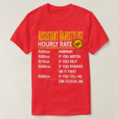 T-shirt Coiffeur adjoint Taux horaire Funny Hairdresse (Design devant)