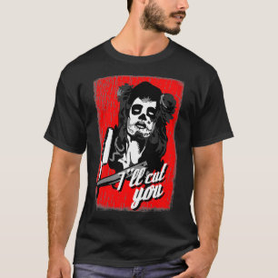 T-shirt Coiffeur Barding Razor Crâne à sucre