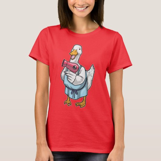 T-shirt Coiffeur de canard Sèche-cheveux (Devant)