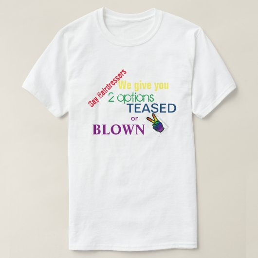 T-shirt Coiffeur de gay pride (Design devant)