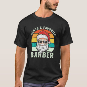 T-shirt Coiffeur de Noël Coiffeur Hairstyliste Père Noël F