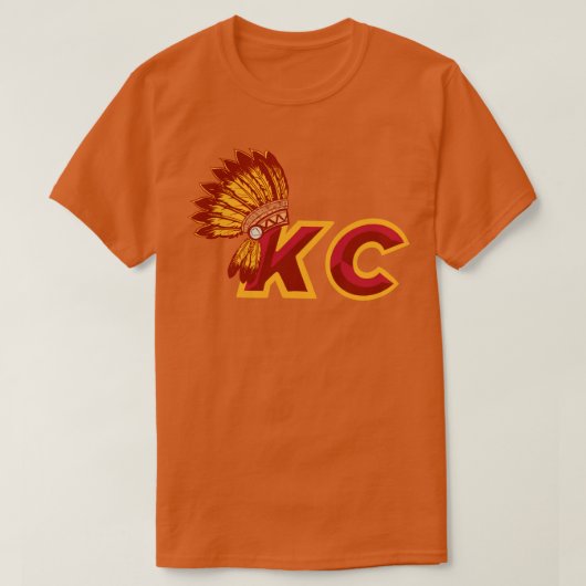 T-shirt Coiffeur en chef de la KC rouge et or (Design devant)
