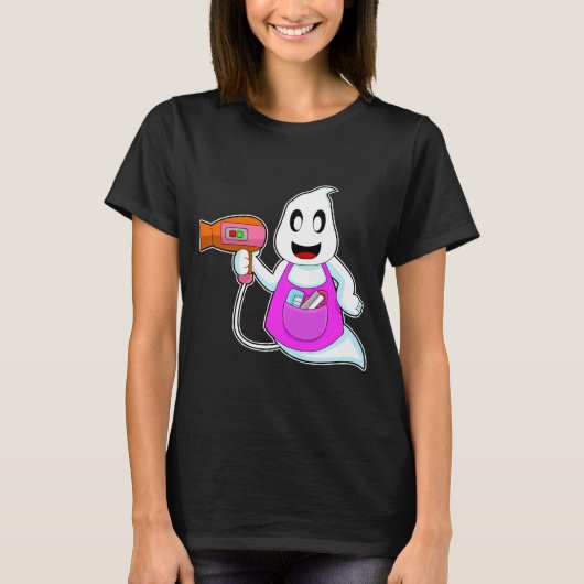 T-shirt Coiffeur Ghost Halloween (Devant)