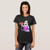 T-shirt Coiffeur Ghost Halloween (Devant entier)