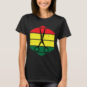 T-shirt Coiffeur Junetten Blm Noir Histoire Hairdres