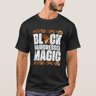 T-shirt Coiffeur noir Magie Black Histoire Mois BLM