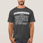 T-shirt Coiffeur Noun Barbershop Appréciation drôle (Devant)