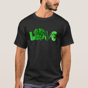 T-shirt Coiffeur Outils Amour Shamrock Coiffeur St Pat