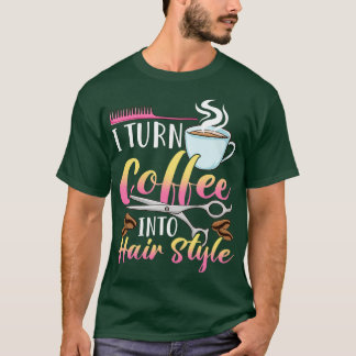T-shirt Coiffeur Salon Coiffeur Styliste Ciseaux Cheveux