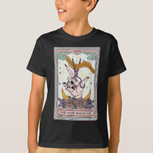 T-shirt Coiffeur Tarot Card gothique Coiffeur Salon Ha