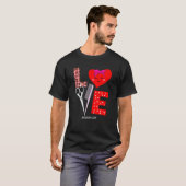 T-shirt Coiffeur Valentines Jour Coiffeur LOVE Scisso (Devant entier)