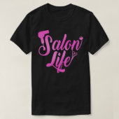 T-shirt Coiffeuse coiffeuse coiffeuse coiffeuse salon cade (Design devant)