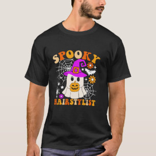 T-shirt Coiffeuse éffrayante Fundy Ghost Halloween Coiffur