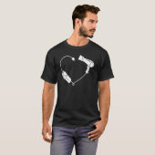 T-shirt Coiffeuse Fournitures en coiffeur Coiffeuse Ciseau (Devant entier)