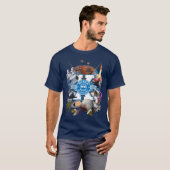 T-shirt Coiffure de collage Space Hipsters® X - Hommes (Na (Devant entier)
