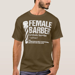T-shirt Coiffure Femme Barbier coiffeuse coiffeuse