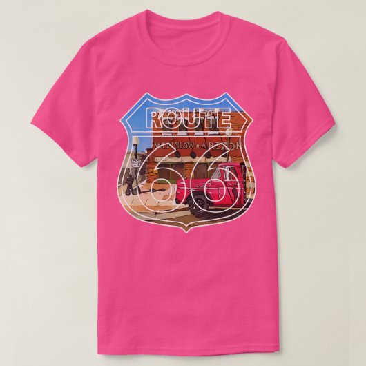 T-shirt Coin à Winslow Arizona Route 66 Eagles chanson Tak (Design devant)