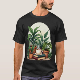 T-shirt Coin de lecture cosy pour parents de plantes Colle