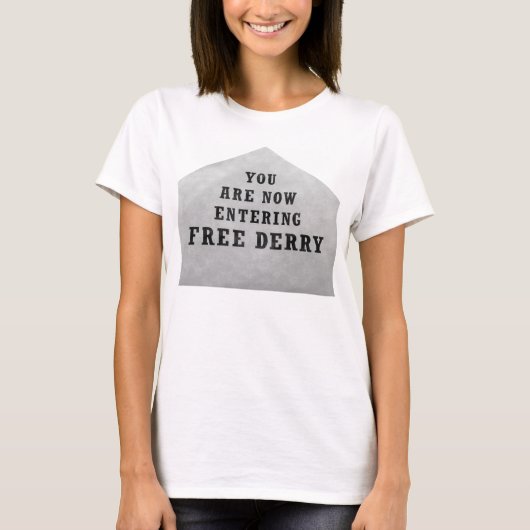 T-shirt coin derry libre (Devant)