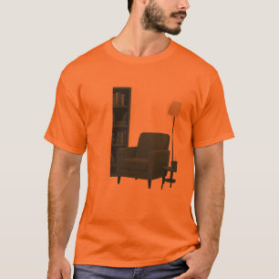 T-shirt Coin lecture sympa Illustrations minimalistes po