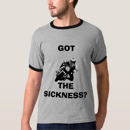 T-shirt coin, OBTENU, LA MALADIE ? (Devant)