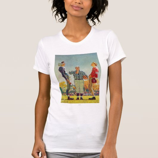 T-shirt Coin Toss par Norman Rockwell (Devant)