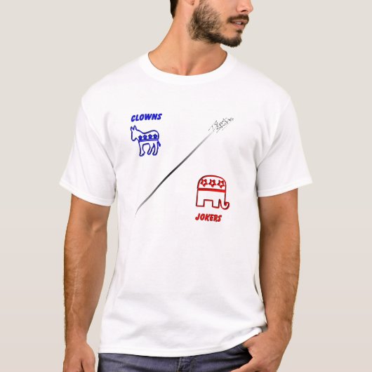 T-shirt Coincé au milieu (Devant)