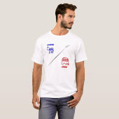 T-shirt Coincé au milieu (Devant entier)
