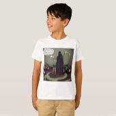 T-shirt Coincé Au Milieu De La Faucheuse Grave (Devant entier)