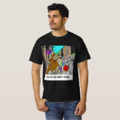 T-shirt Coincé : Chainsaw Vs Tree bande dessinée drôle (Devant entier)