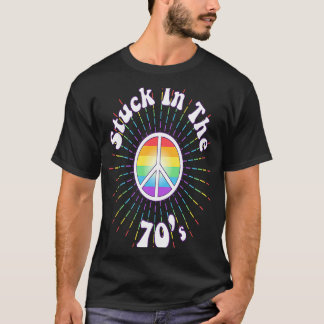 T-shirt Coincé dans la les années 70 Retro Peace Seventies