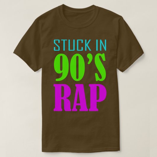 T-shirt Coincé dans le rap des années 90 (Design devant)