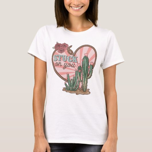 T-shirt Coincé Sur Vous Drôle Cactus (Devant)