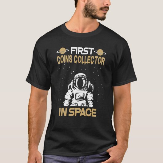 T-shirt Coins Collector In Space (Devant)
