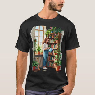 T-shirt Cointe de maman jardinage - Bibliothèque de jardin