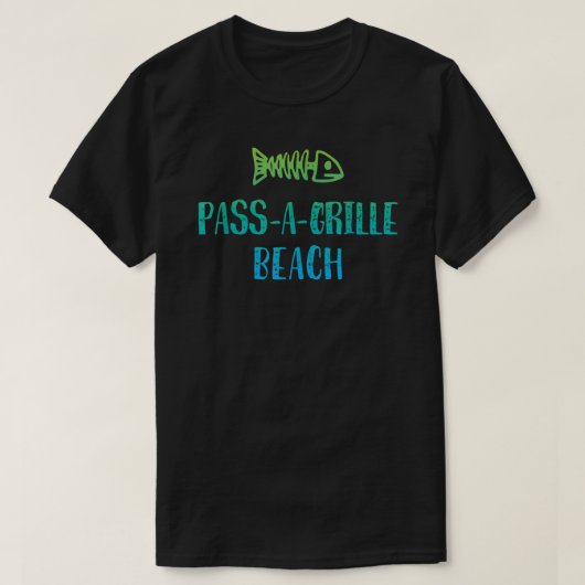 T-shirt Col A Cricket Beach Floride  (Design devant)