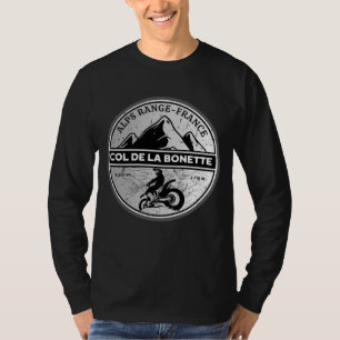 T-shirt Col de la Bonette français Alpes motobike tour