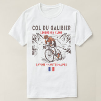 T-shirt Col du Galibier Cyclisme | Légendaire Français