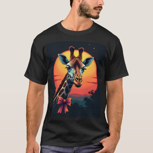 T-shirt Col du girafe comme une montagnes russes course dr (Devant)